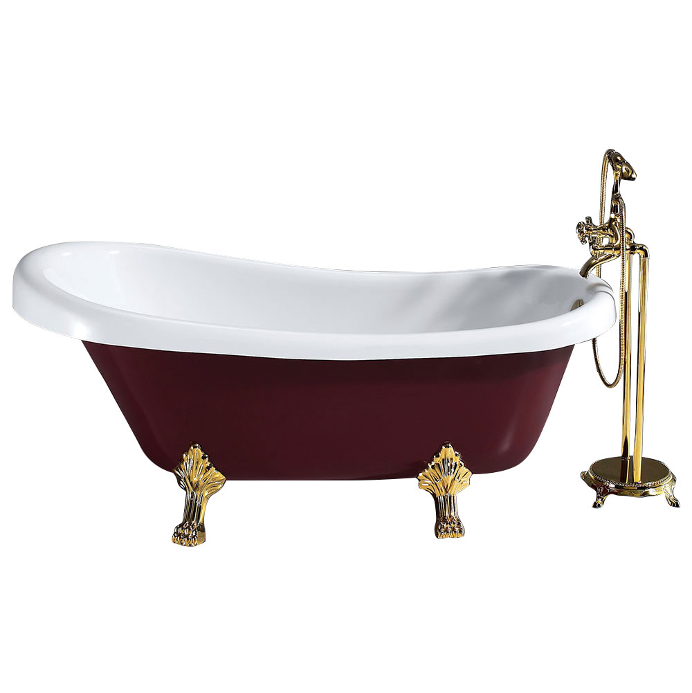 ທໍ່ອາຄຣີລິກ Double Tub Freestanding