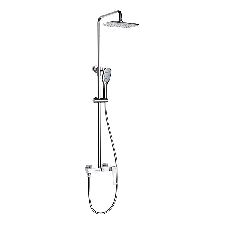 ໃໝ່ Chrome Bathtub Mixer ນໍ້າຮ້ອນ ແລະນໍ້າເຢັນ ລະບົບອາບນໍ້າໃຫຍ່