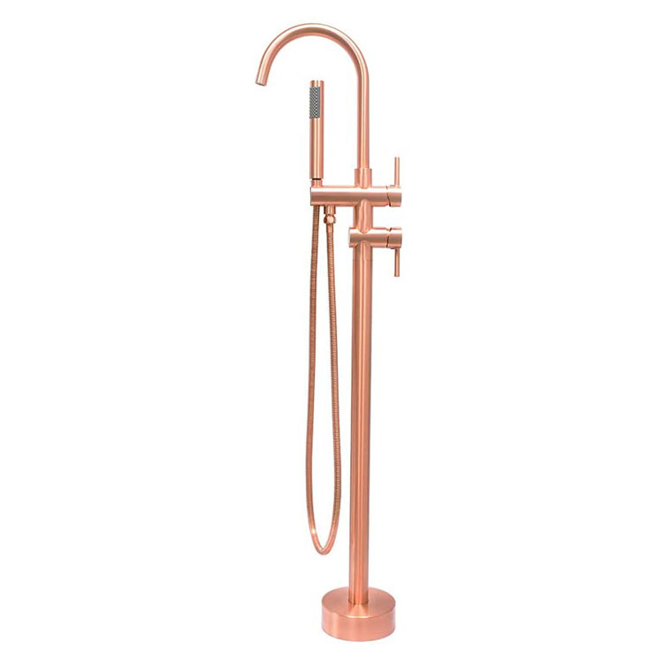 ເຄື່ອງປະສົມອ່າງອາບນ້ຳ Rose Gold Freestanding